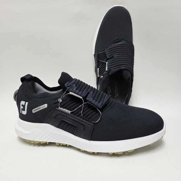 FootJoy Hyperflex BOA Men\'s Size 9.5 M Spiked Golf Shoes Midnight Blue 51089